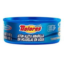 Atún Dolores aleta amarilla en agua 295 g