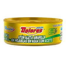 Atún Dolores aleta amarilla en agua con aceite 295 g