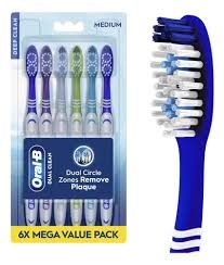 Cepillo de dientes Oral-B Dual Clean suave, paquete de 6