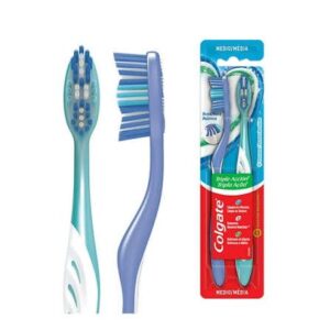 Cepillo Dental Colgate Triple Acción con Cerdas Pulidoras 2 pzas