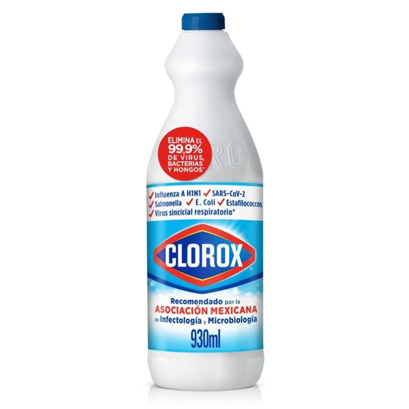 Cloro Blanqueador Desinfectante Clorox Original 930ml