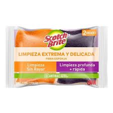 Fibra esponja Scotch Brite para trastes dúo cero rayas + extrema