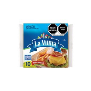 Imitación queso fundido americano La Villita 10 rebanadas en 175 g