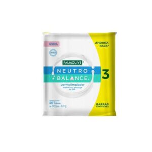 Jabón de Baño Palmolive Neutro Balance Dermolimpiador Humecta y Protege tu Piel 3x100 g