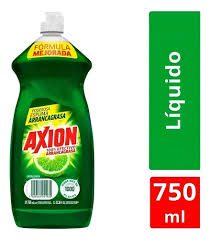 Lavatrastes Líquido Axion Limón 100% Efectivo Arrancagrasa 750 ml