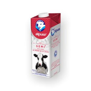 Leche Semidescremada Alpura Ultrapasteurizada 1L