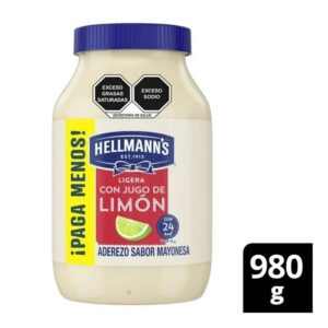 Mayonesa Hellmann's clásica reducida en grasa 980 g