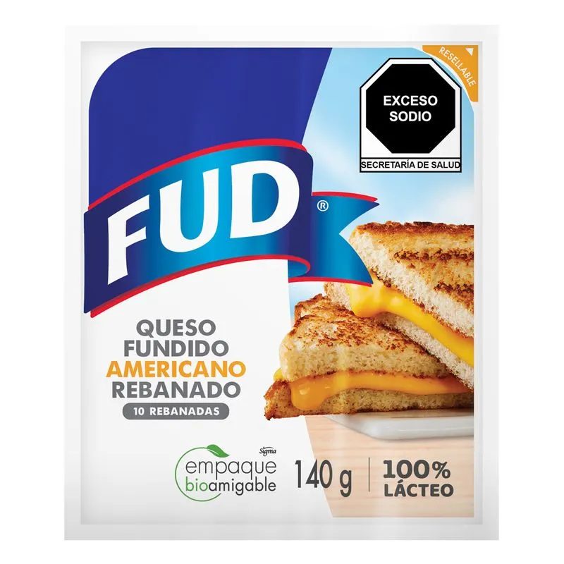Queso manchego FUD para fundir 10 rebanadas 140 g