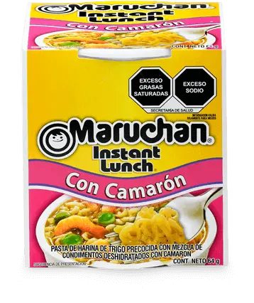 Sopa instantánea Maruchan Instant Lunch con camarón limón y habanero 64 g