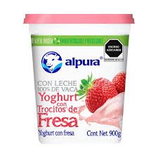 Yoghurt Alpura con fresa 900 g