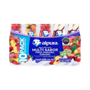Yoghurt bebible Alpura multi sabor 10 pzas 220 g c/u